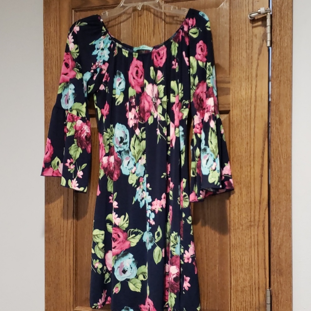 Floral off the shoulder dress